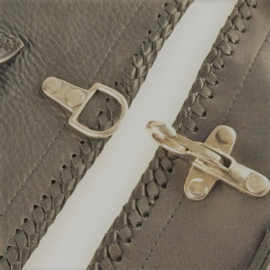 Leather Vest Hook - X-treme Hard Core - Vintage Brass