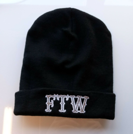 Beanie - Forever Two Wheels - FTW  (Silver & White)