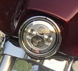 HD - 7" Motorcycle Cree LED Headlight 7 Inch - Silver/Chrome