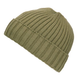 Beanie - Lined - Cold Weather - Army Green