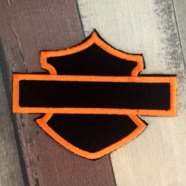 PATCH - HD - Plain Bar and SHIELD - bar & shield  - ORANGE