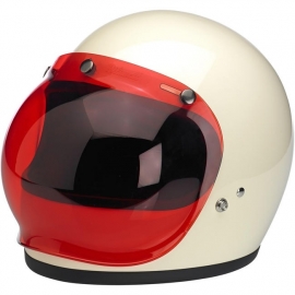 Biltwell Jet - Bubble Visor - Red - Bubble Shield