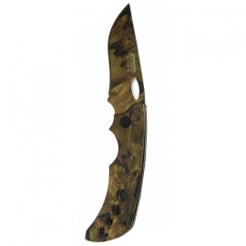 Grip Knife + Clip - 11cm blade - Forrest Camouflage