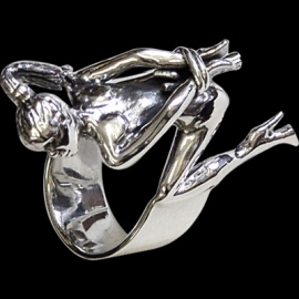 Bondage Girl - silver ring [VFR134]  SOLD OUT!