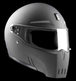 Bandit Alien 2 Flat Black Streetfighter Helmet ECE 22.05