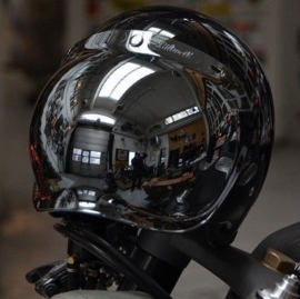 Biltwell Jet - Bubble Visor - Chrome Mirror / Smoke Tint