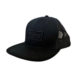 The ROEG® Blake black flatpanel Trucker snapback cap