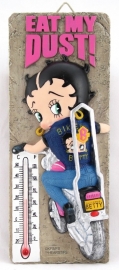 Betty Boop - Biker Thermometer - Eat My Dust!
