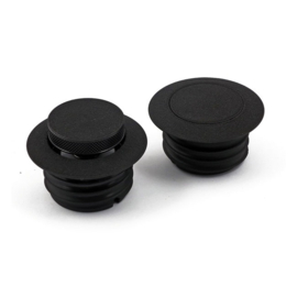 Gas Cap - Flush- WRINKLE BLACK - H-D 96-up