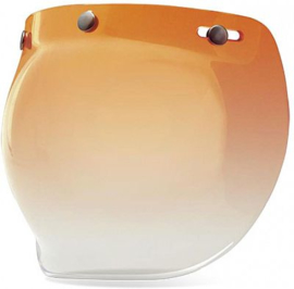Bubble Visor - Brown Amber Gradient - Bubble Shield for Jet Helmet