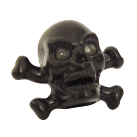 Valve Caps - Black Skull & Bones - Trik Topz