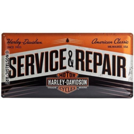 Harley-Davidson Service & Repair Metal Sign 25 x 50 cm