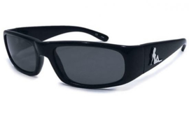 Trucker Babe Sunglasses -UV400 protection - Black & Chrome Logo