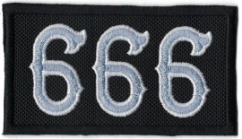 216 - Patch - Silver 666