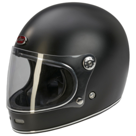 Barock helmet - Retro Racer Helmet - Matt Black