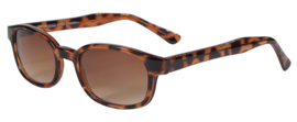 Sunglasses - X-KD's - Larger KD's - X-KD's - 100 Dark Demi Frame/Amber Fade