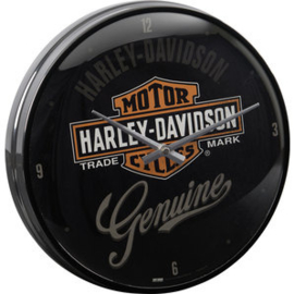 Harley-Davidson:  Genuine Biker Wall Clock - Klok