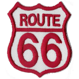 Patch - Route 66 - RED and WHITE