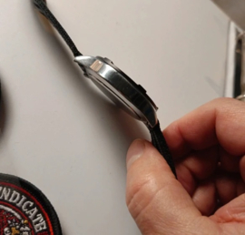 Wristwatch - KNM - Silver Dutch Coin 1960 NATO band