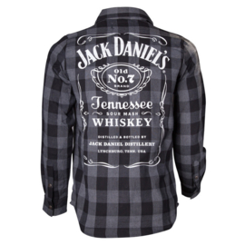 Jack Daniel's - Black/Grey checks Long Sleeve Shirt