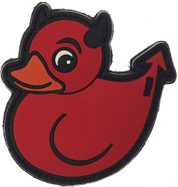 PATCH PVC/VELCRO - Devil Duck (red)