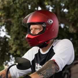 Biltwell - Lane Splitter Helmet - Flat Red (ECE - DOT)