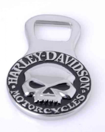 Harley-Davidson® - Skull Silver Bottle Opener