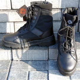 Sniper/Combat Boots - Leather & 3M breathing sides - BLACK