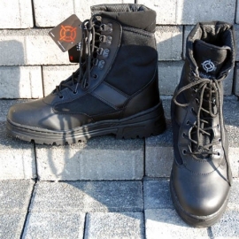 Sniper/Combat Boots - Leather & 3M - ademend - ZWART