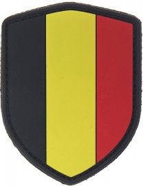 281 - PVC & VELCRO PATCH - Shield - Belgian flag - Belgische vlag - Belgium - België - la Belgique