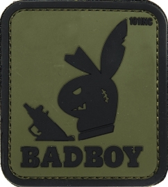 051 - PATCH PVC/VELCRO - BADBOY Evil Bunny (green)