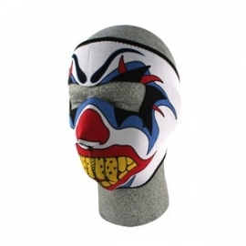 Face Mask - Full - Terror Clown - reversable to black - Zan HeadGear