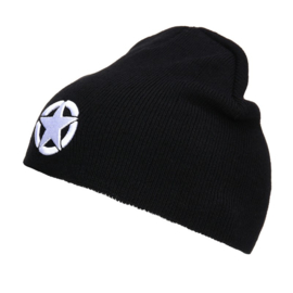 Beanie Allied Star - embroidered - Black or Army Green