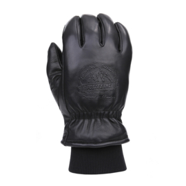Black Leather Gloves - Cold Weather & Waterproof - Fostex Originals