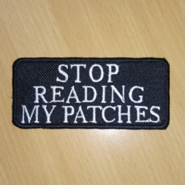 Patch - STOP READING MY PATCHES