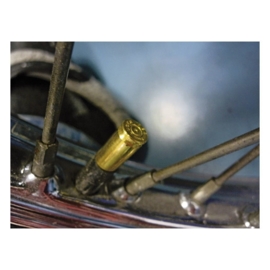 BadBoyz Valve Caps - 9MM - Original Brass Bullet Shells
