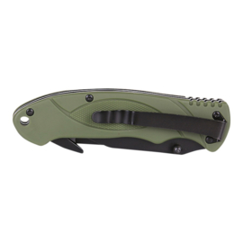 Bush Knife Stainless Steel - Bushcraft Saw Knife - Army Green