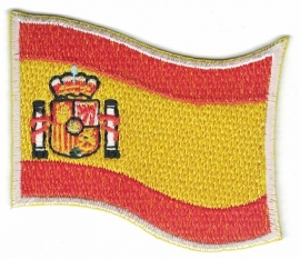 268 - PATCH - Waving Spanish flag - bandera Española - Spain - España