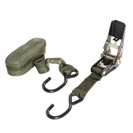 Strap - tie down army green 4,5 meter - Spanband