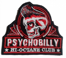 181 - PATCH -Skull -  PSYCHOBILLY * Hi-Octane Club * King Kerosin HotRod Wear