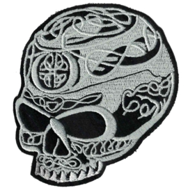 Pearl PATCH - Skull with celtic knots