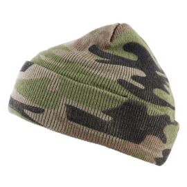 Watch Cap / Beanie - Commando Camouflage Woodland