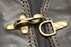 Leather Vest Hook - X-treme Hard Core - Vintage Brass