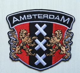 381 - Patch - City Shield with Lions - AMSTERDAM