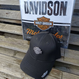Harley-Davidson Metal Badge Baselcap - Black - Adjustable