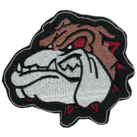 Patch - BULLDOG with red eyes and spikes