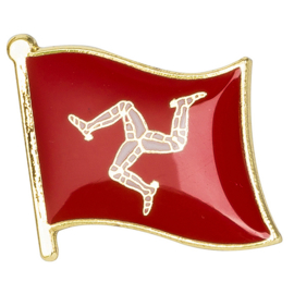 Pin - Waving Flag - Isle of Man - TT Motorraces