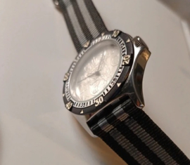 Wristwatch - KNM - Silver Dutch Coin 1960 NATO band