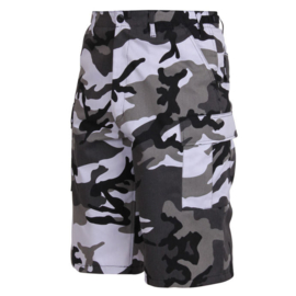 BDU Combat Shorts - URBAN CAMOUFLAGE -(grey - white - black)