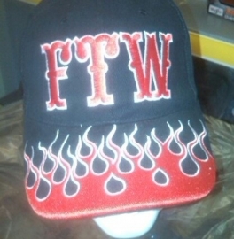 Cap - FTW - Forever Two Wheels - Fuck the World - Red & White